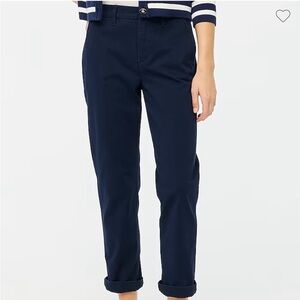 NWT J. Crew High Rise Navy Chinos size 2